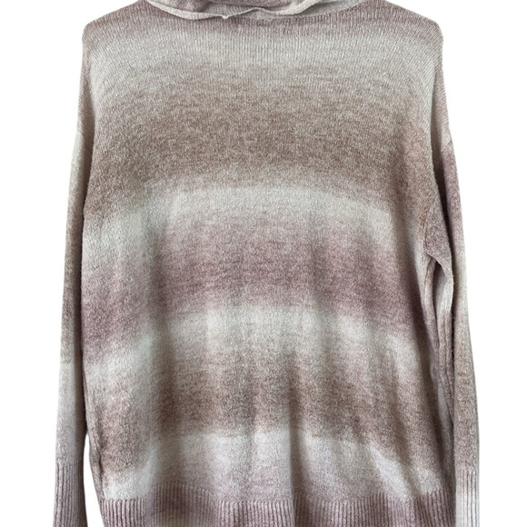 American Eagle Outfitters Pink Ombre Cowl Neck Sweater Hi Low Hemline Size XS - Picture 5 of 14